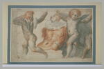 Etude de trois anges, d'un tronc et d'une jambe, image 2/2