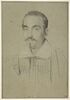 Portrait d'homme vu de face : moustache et royale, cheveux courts, image 1/2