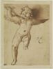 Un ange volant, vu de face et soutenant un globe, image 1/2