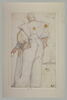 Homme debout, de dos, en costume japonais, image 2/2