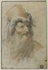 Tête d'homme à longue barbe, coiffé d'un bonnet, image 1/2