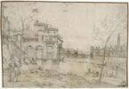 Vue de l'Arno, prise des berges, en amont du Ponte delle Grazie, image 1/2