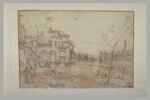 Vue de l'Arno, prise des berges, en amont du Ponte delle Grazie, image 2/2