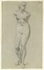 Femme nue, debout, sans bras, étude d'après une statue, image 1/2