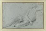 Etude d'une femme, à demi nue et presque couchée, image 1/2