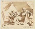L'Amour et Vénus, à demi-couchée, écrivant, image 1/2