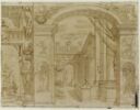 Deux études de décoration architecturale, image 1/2