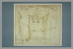 Etude de monument avec deux caryatides, image 2/2