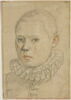 Portrait de jeune homme, cheveux courts, portant une collerette bouillonnée, image 2/2