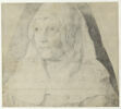 Portrait de femme, la tête couverte d'une coiffe blanche, image 1/2