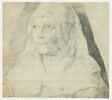 Portrait de femme, la tête couverte d'une coiffe blanche, image 2/2