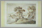 Paysage italien, avec une villa dans le lointain, image 2/2