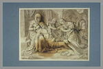 La Vierge assise soutient le corps de Jésus avec sainte Madeleine et un ange, image 2/2