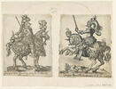 Chevalier en armure, visière baissée, sur un cheval richement caparaçonné, image 2/3