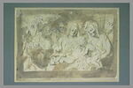 Etude pour une Sainte Famille avec saint Jean et sainte Elisabeth, image 2/2