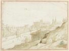 Vue de Rome avec la route menant vers le palais de Latran, image 1/2
