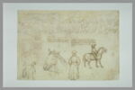 Texte ; description du costume ; Jean VIII Paléologue ; cheval ; figures, image 2/2