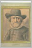 Portrait d'homme coiffé d'un large chapeau, vu de face, image 2/2