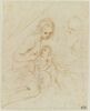 La Vierge allaitant l'Enfant devant un vieillard (Joseph?), image 1/2