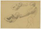 Quatre demi-figures d'hommes, image 1/2