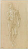 Jeune homme nu, debout, de face, tenant un bâton : saint Jean-Baptiste ?, image 1/2