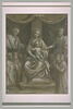Vierge à l'Enfant sur un trône entourée de saints et de figures à genoux, image 2/2