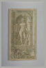 Statue d'Apollon dans une niche, avec, devant, deux hommes vus en buste, image 2/2