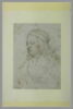 Femme en buste, de trois quarts vers la gauche, les yeux fermés, image 2/2