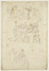 Feuille d'études : trois têtes de femmes, étude pour la mort de Germanicus.., image 1/2