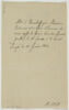 Lettre d'invitation adressée à Delacroix, image 1/2