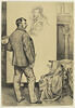 Franck Stall devant un tableau représentant Edouard VII, image 1/2