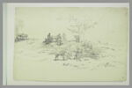 Paysage avec des orientaux et leurs animaux près d'une fontaine, image 2/2