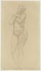 Femme nue, debout, les bras croisés sur sa poitrine, image 1/2