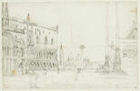 La place Saint-Marc à Venise, avec la Piazetta et Saint-Georges le Majeur, image 1/2