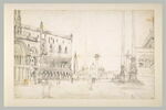 La place Saint-Marc à Venise, avec la Piazetta et Saint-Georges le Majeur, image 2/2