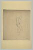 Etude d'homme nu, de dos, le bras gauche levé, image 2/2
