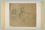 Dessin préparatoire pour le double portrait de Frédéric Chopin et George Sand, image 2/2