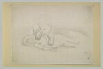 Lion couché sur un homme mort, image 2/2