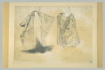 Deux études de personnage portant une robe orientale, image 2/2