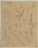 Feuille d'études avec armes, cruche et chope, image 1/2