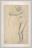 Femme nue, enlaçant une figure à sa droite, image 2/2