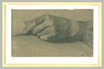 Etude de main gauche, les doigts repliés, image 2/2