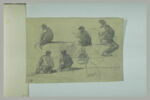 Etudes de pêcheurs assis, image 1/2