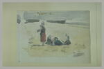 Groupe de femmes sur une plage en Bretagne, image 2/2