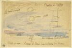 Lever de lune sur le bassin du Havre, image 1/2