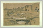 Cours d'eau et palmeraie au bord d'un village arabe, image 2/2