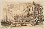 Vue de Venise avec le quai des Esclavons, le Palais des Doges, la Piazzetta, image 1/3