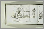 Composition avec deux figures ; femme tenant un plat, image 2/2