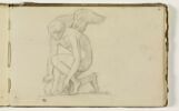 Etude d'après l'antique d'une figure ailée, accroupie, image 1/2