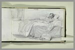 Homme dormant dans un lit, image 2/2